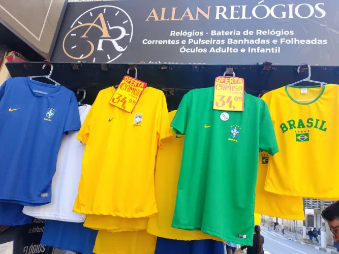 Camisa do brasil unissex 35,00