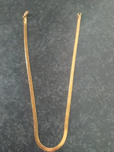 Colar shake laminado dourado