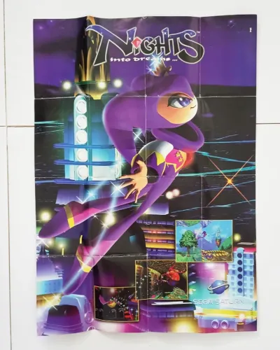 Pôster clássico SEGA Saturn / Nights