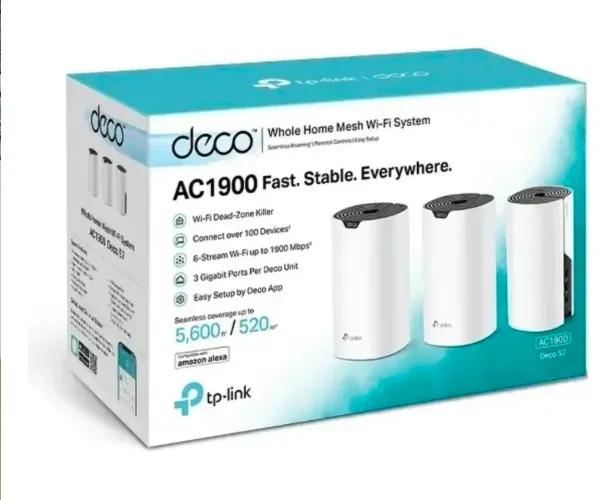 TP-Link Deco S7 AC1900 ? Sistema Wi-Fi Mesh completo com 3 unidades