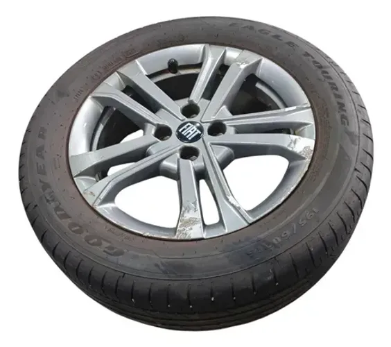 Roda C/pneu Aro 16 Fiat Pulse 1.3 Drive 2022 A 2024 Detalhe Cinza-escuro
