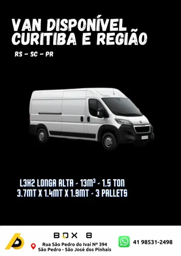 Frete van interno Curitiba e RMC