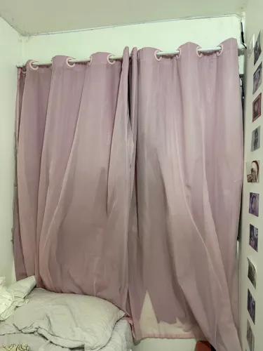 Cortina blecaute rosa 