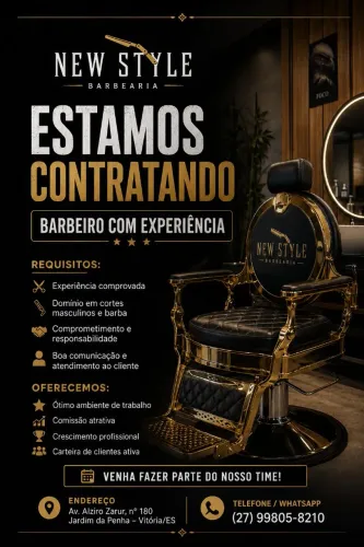 Barbeiro com experiência