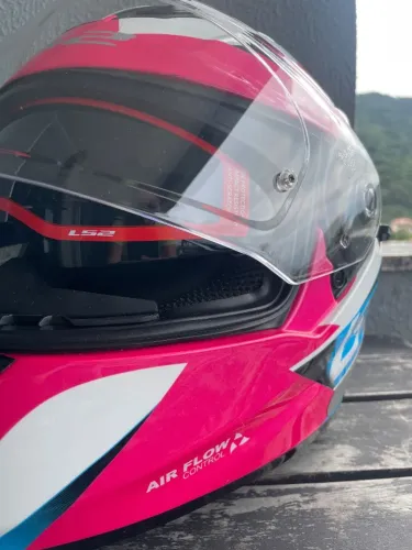 Capacete edição especial LS2AirFlow Evo Rosa tamanho 54