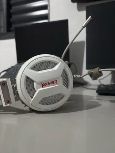 Headphone Redragon Minos Lunar White