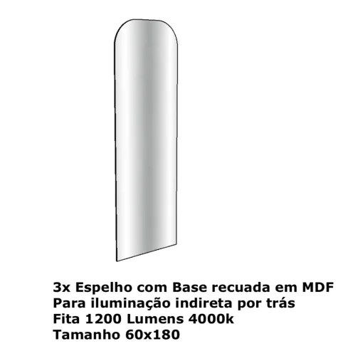 Espelho com Led