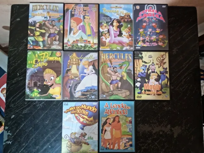 LOTE DE DVDS DE DESENHOS E ANIMAÇÕES (ORIGINAIS)