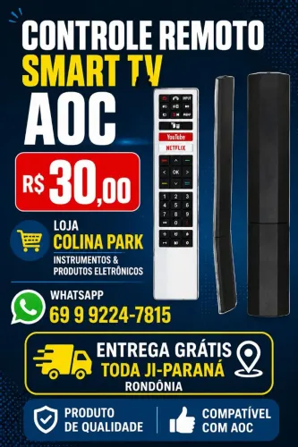 Controle remoto Smartv AOC 4k