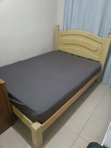 CAMA CASAL MADEIRA C/ Colchão