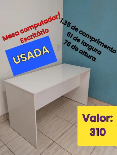 Mesa para computador/ escritório/ estudo USADA bem conservada