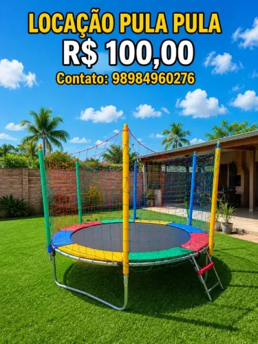 Pula Pula ou Cama elástica infantil (aluguel e Locação)