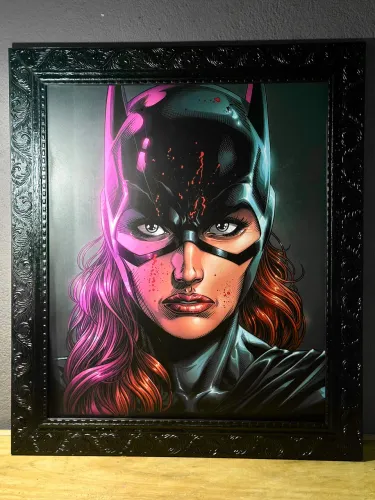 Quadro decorativo Mulher Gato