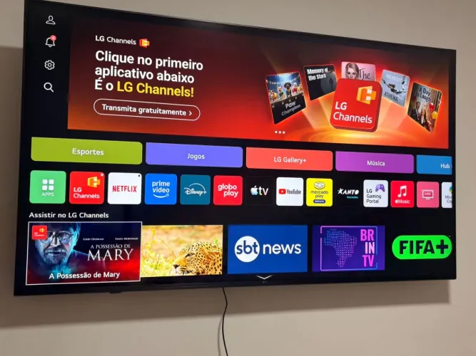 Smart Tv LG 65 Polegadas,COM COMANDO DE VOZ! Pouco tempo de uso.