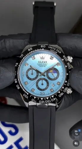  Relógio OLEVS com Pulseira de Silicone Super Confortável