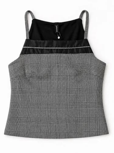 Blusa de Alça Xadrez - Betelgeuse
