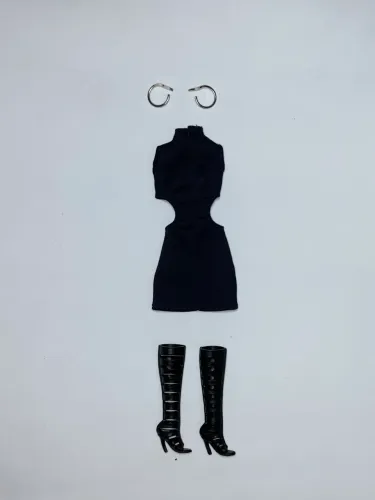 Boneca Barbie Basics Black - look completo