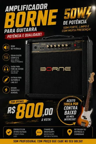 Amplificador de guitarra borne 50w