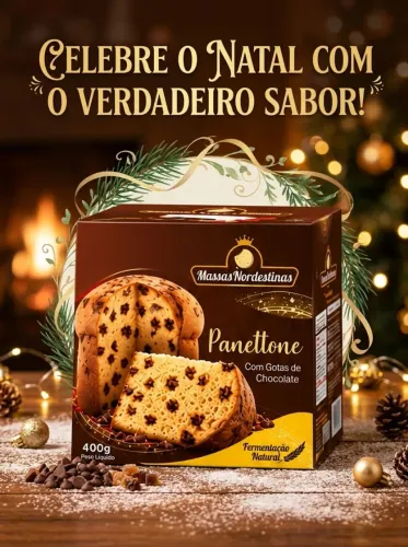 Panettone para confraternizações e presentes.