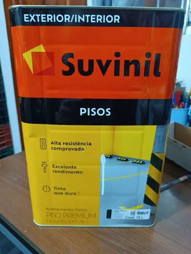 Tinta piso Suvinil Premium Preto Fosco 18 litros 