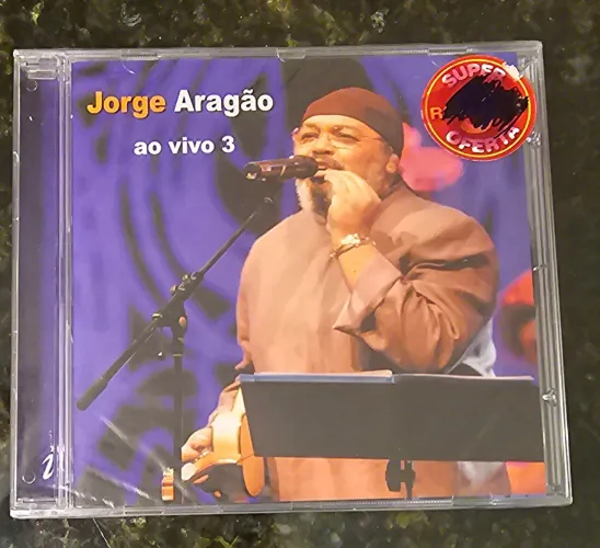CD Jorge Aragão ao vivo 3 - 16 grandes sucessos desse grande cantor de samba de qualidade
