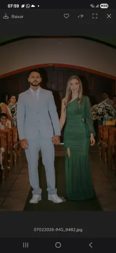 Vestido madrinha Verde Oliva