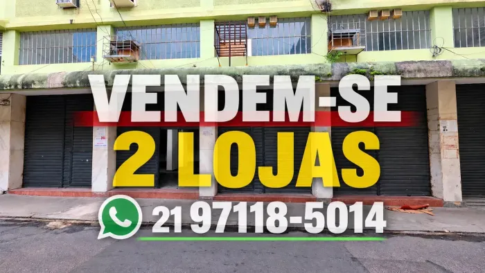 Loja Comercial à Venda no Centro de Nova Iguaçu 90m² total com Mezanino