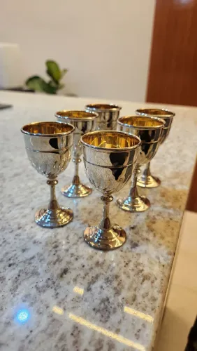 Conjunto 6 taças eberle silverplated