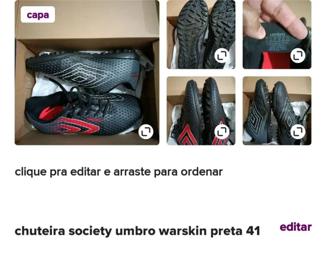Chuteira Society Umbro Warskin