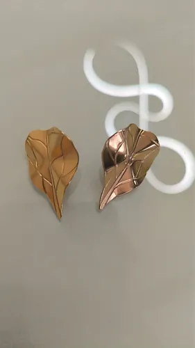 Brinco folha ROMANEL novo