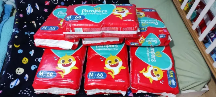 Fraldas Pampers M Fechadas