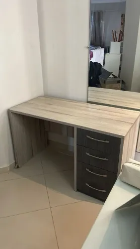 ESCRIVANINHA AMADEIRADA COM GAVETAS 100% MDF