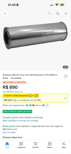 Abafador esportivo bts performance