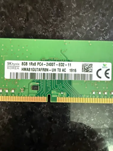 Memória ram 8GB 1Rx8 PC4 - 2400T Desktop