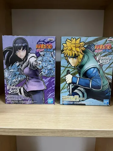 Figures Banpresto Vibration Stars - Hinata Hyuga & Minato Namikaze | Novos! Originais!