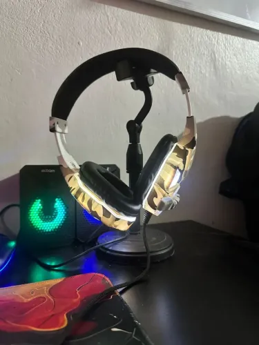 Headset Gamer RGB Camuflado