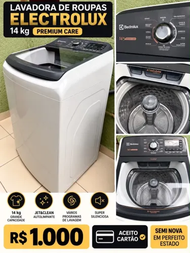 Máquina de Lavar Roupa- Electrolux 14kg Premium Care
