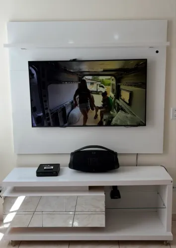 Rack + painel MDF laqueado