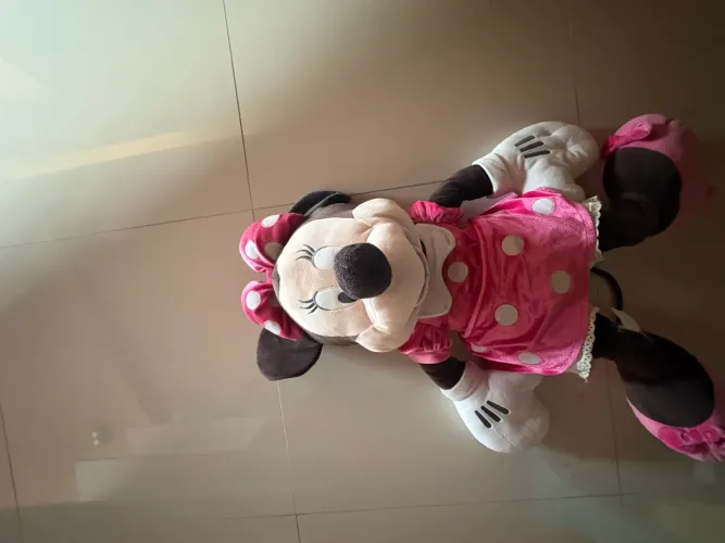 Minnie mouse rosa pelúcia 