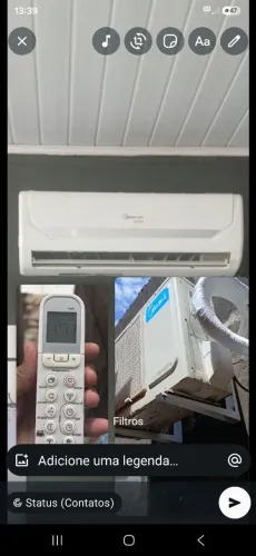Ar Split Midea Inverter 12.000 btus/Incluso Instalação
