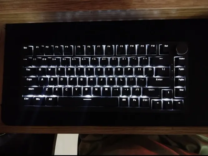 Teclado Mecânico AK820 75% - White Light (Wired)