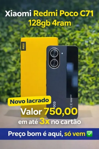 Smartphone Redmi POCO C71 novo 