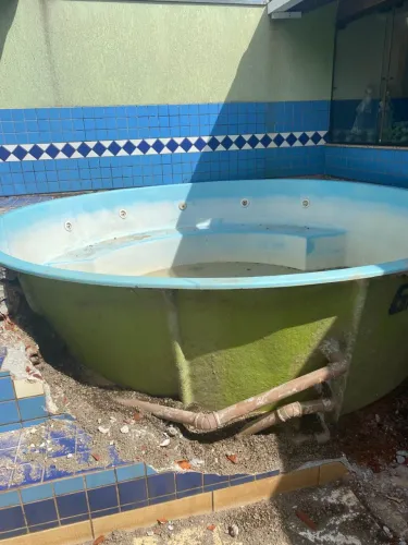 Piscina 7mil litros fibra com motor