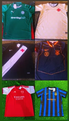 Camisas de times primeira linha nacional