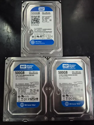 3 WD Blue 500GB