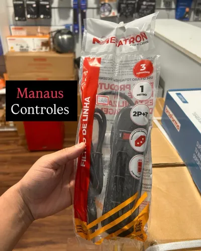 Filtro de Linha de 1M com 3 Tomadas ( Promoção )