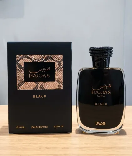 Hawas Black Rasasi Original Lacrado