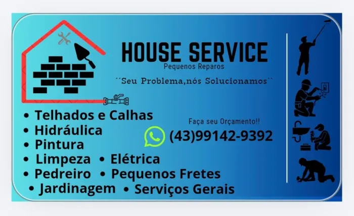 Pequenos reparos telhados,Calhas, Elétrica, Hidráulica, ,Fretes, Jardinagens, Pintura!