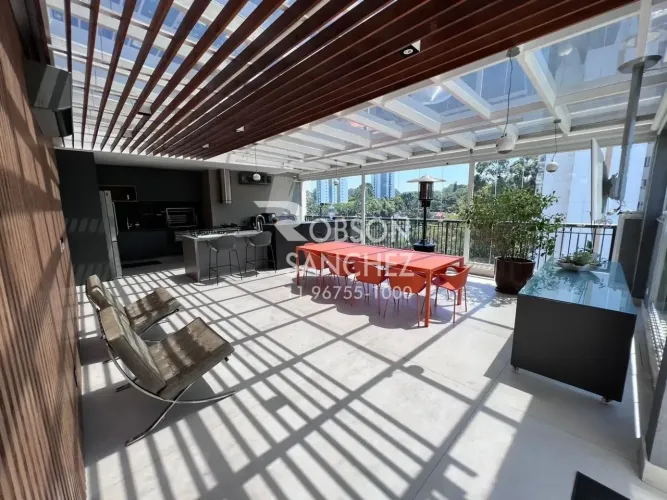 Cobertura para venda no Alto da Boa Vista com 511m², 4 suítes, 5 vagas, terraço com área g