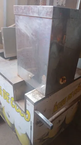 Carrinho água de coco inox